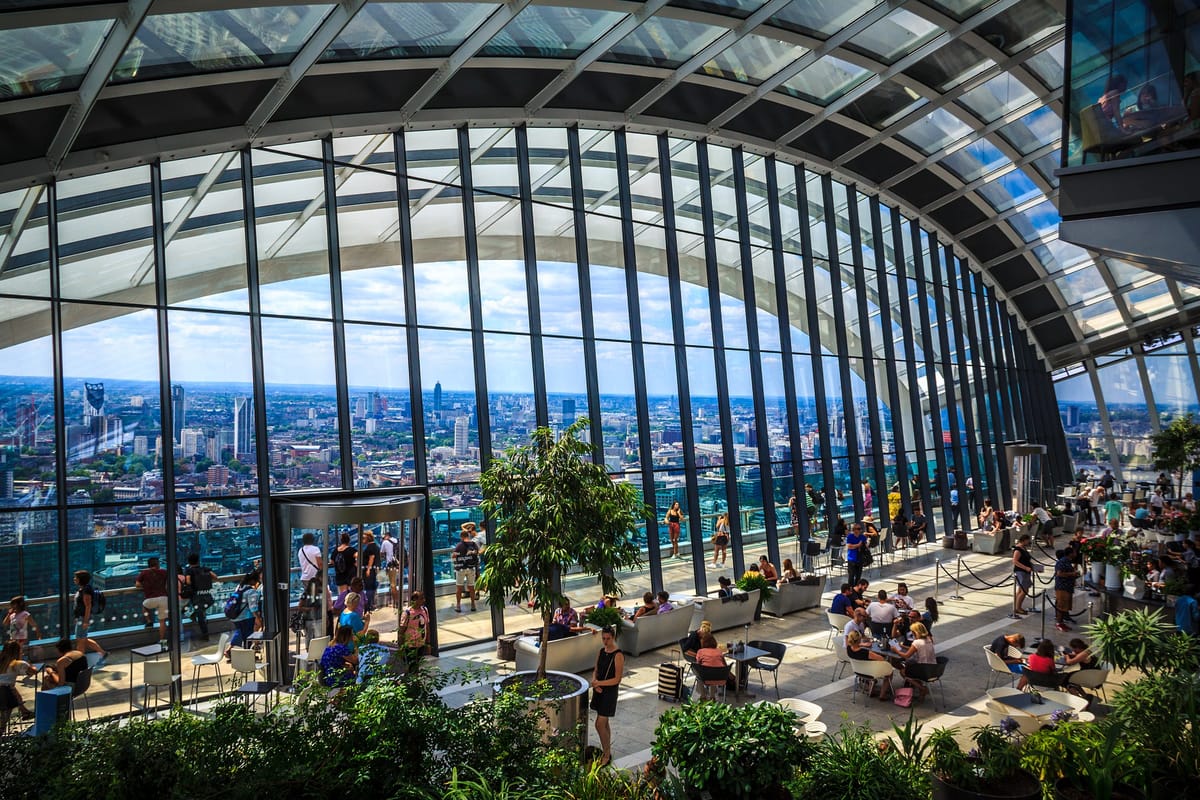 Ingyenes kilátó Londonban: Sky Garden
